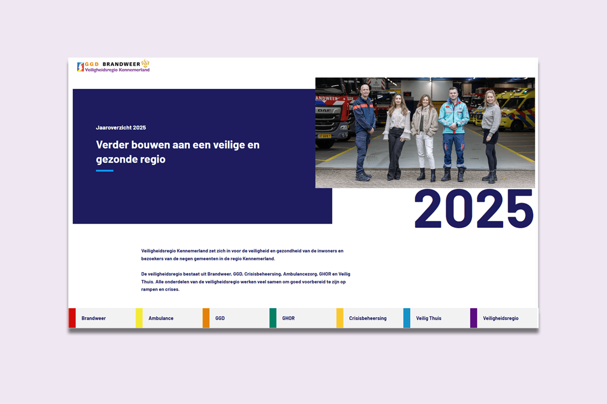 Publieksjaarverslag 2025 van de Veiligheidsregio Kennemerland