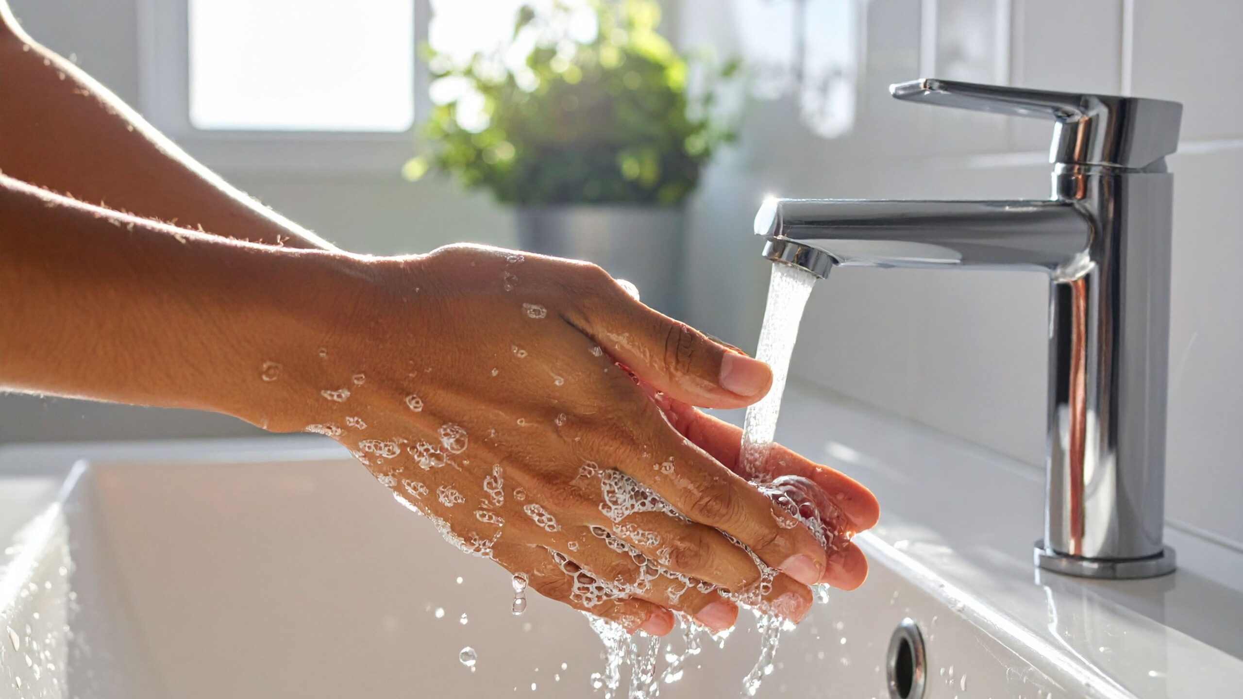 Handen wassen met zeep